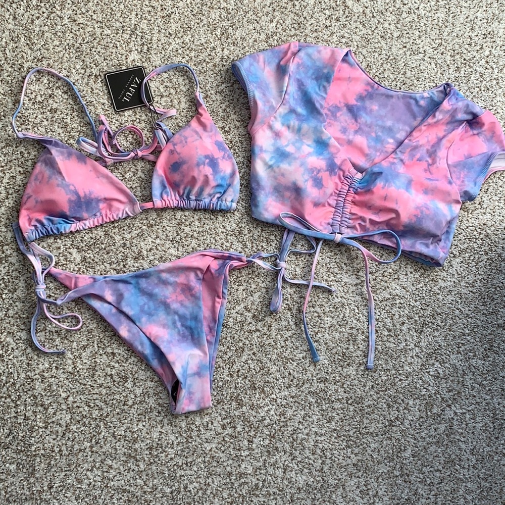 Zaful Tie-Dye Bikini Set